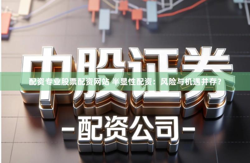 配资专业股票配资网站 半显性配资：风险与机遇并存？