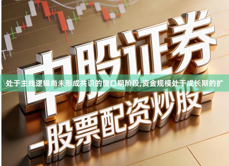 处于主线逻辑尚未形成共识的窗口期阶段,资金规模处于成长期的扩